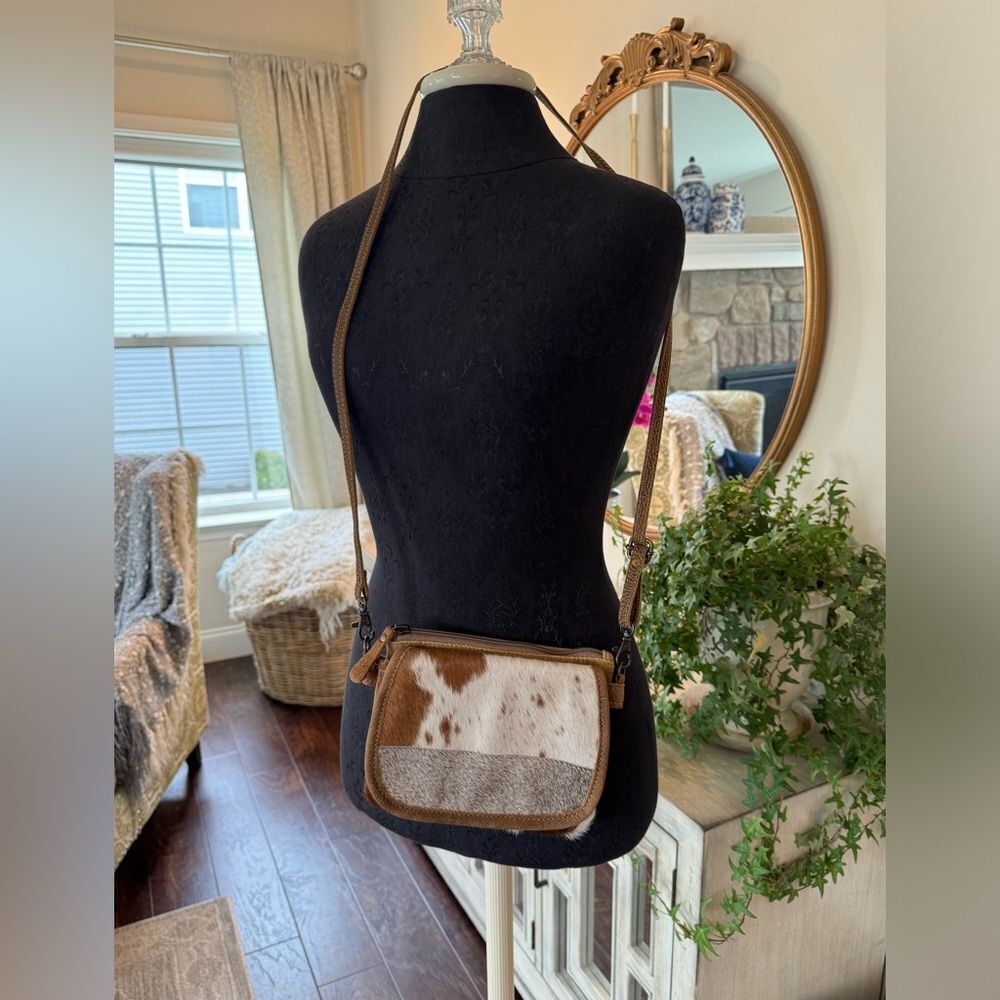 Real animal hide Myra bag Crossbody purse